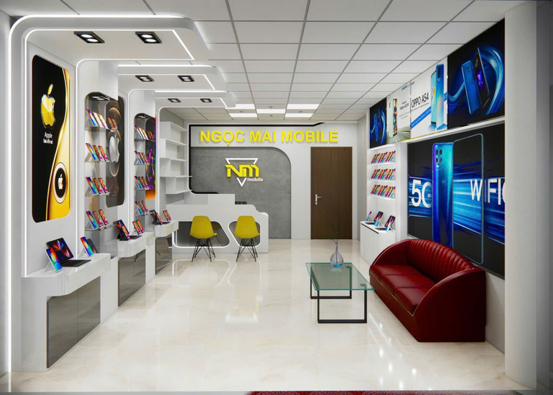 Thiết kế thi công nội thất Showroom điện thoại