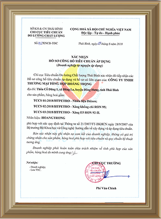  - Xăng Dầu Hoàng Trọng - Công Ty TNHH Thương Mại Tổng Hợp Hoàng Trọng