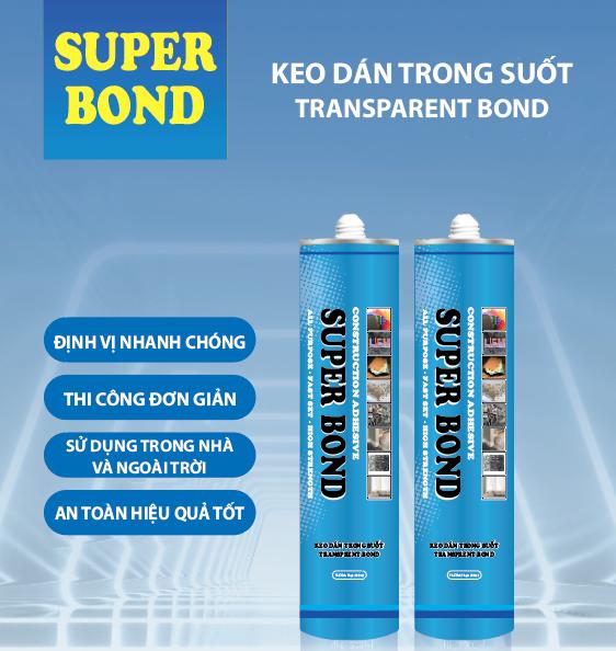 Keo dán trong suất Transparent Bond