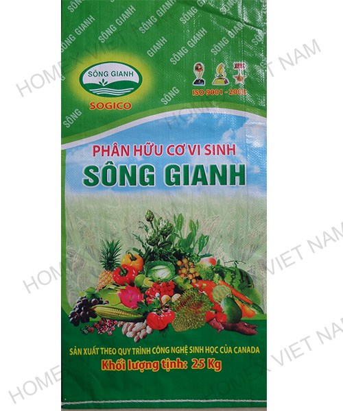 Bao PP dệt đựng phân hữu cơ - Bao Bì Homex - Công Ty TNHH Homex Việt Nam