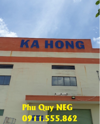 Thi công tên công ty tại KCN Đông An