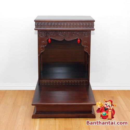 Bàn thờ ông địa mái bằng hiện đại BTT-MB018 - Cửa Hàng Ban Thần Tài - Chuyên Bàn Thờ Thần Tài - Thổ Địa