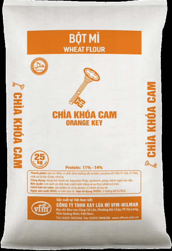 Bột mỳ Chìa Khóa Cam