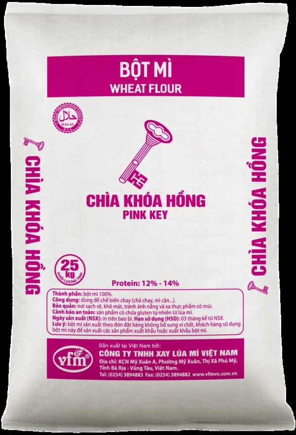 Bột mỳ chìa khóa Hồng