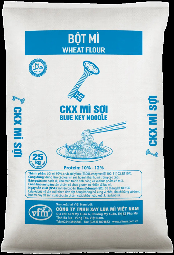 Bột mỳ chìa khóa xanh mì sợi