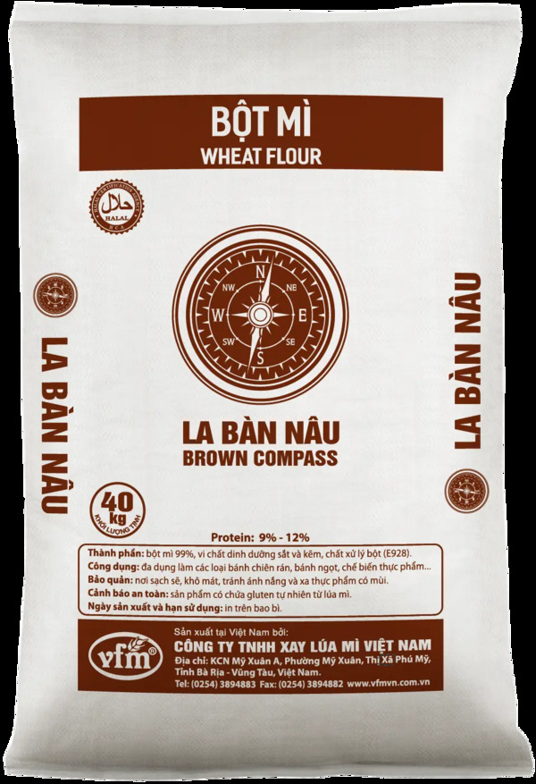 Bột mỳ la bàn nâu