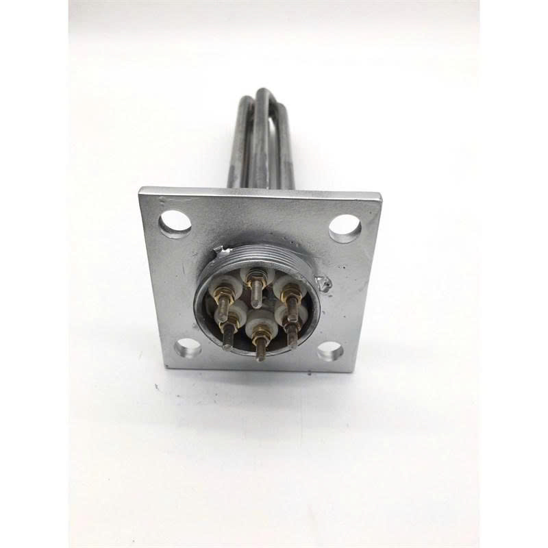 Điện trở đun nước, dâu 9KW L 300mm mặt bích vuông 105