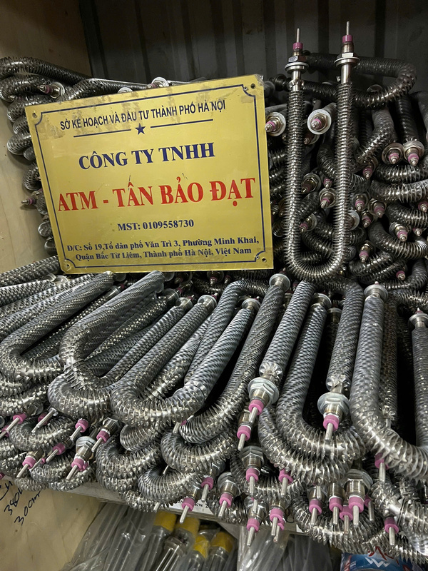 Thanh nhiệt sấy khô chữ U 1.5kw 2kw
