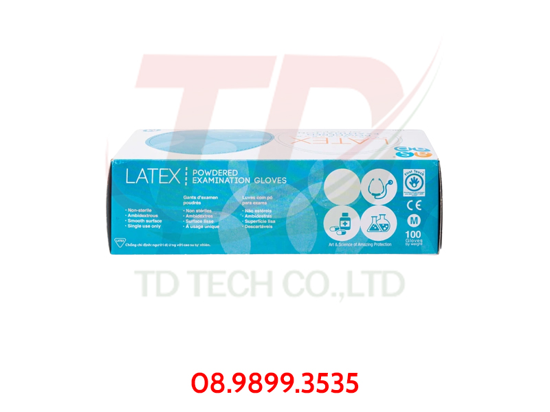 Găng tay cao su Latex có bột 9″ – Hãng ASAP - Vật Tư Chống Tĩnh Điện TD TECH - Công Ty TNHH Sản Xuất Thương Mại Và Công Nghệ TD TECH