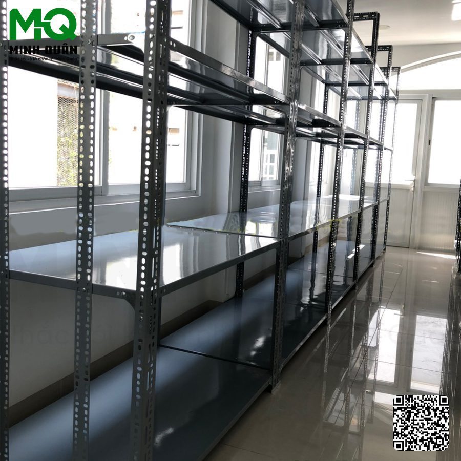 Kệ sắt lỗ chữ V 4 tầng Minh Quân