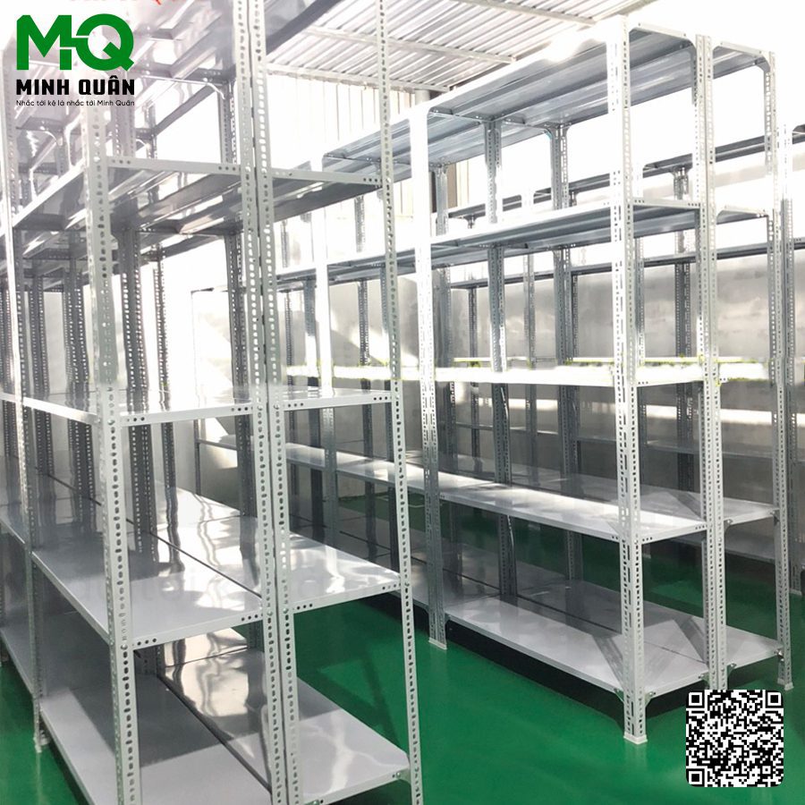 Kệ sắt lỗ chữ V 5 tầng Minh Quân