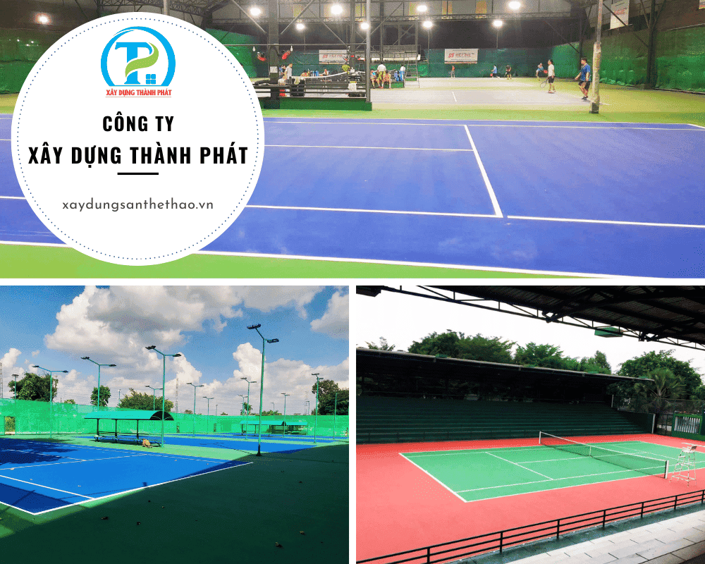 Thi công sơn sân tennis - Thi Công Sân Thể Thao Thành Phát - Công Ty TNHH Kinh Doanh & Phát Triển Xây Dựng Thành Phát