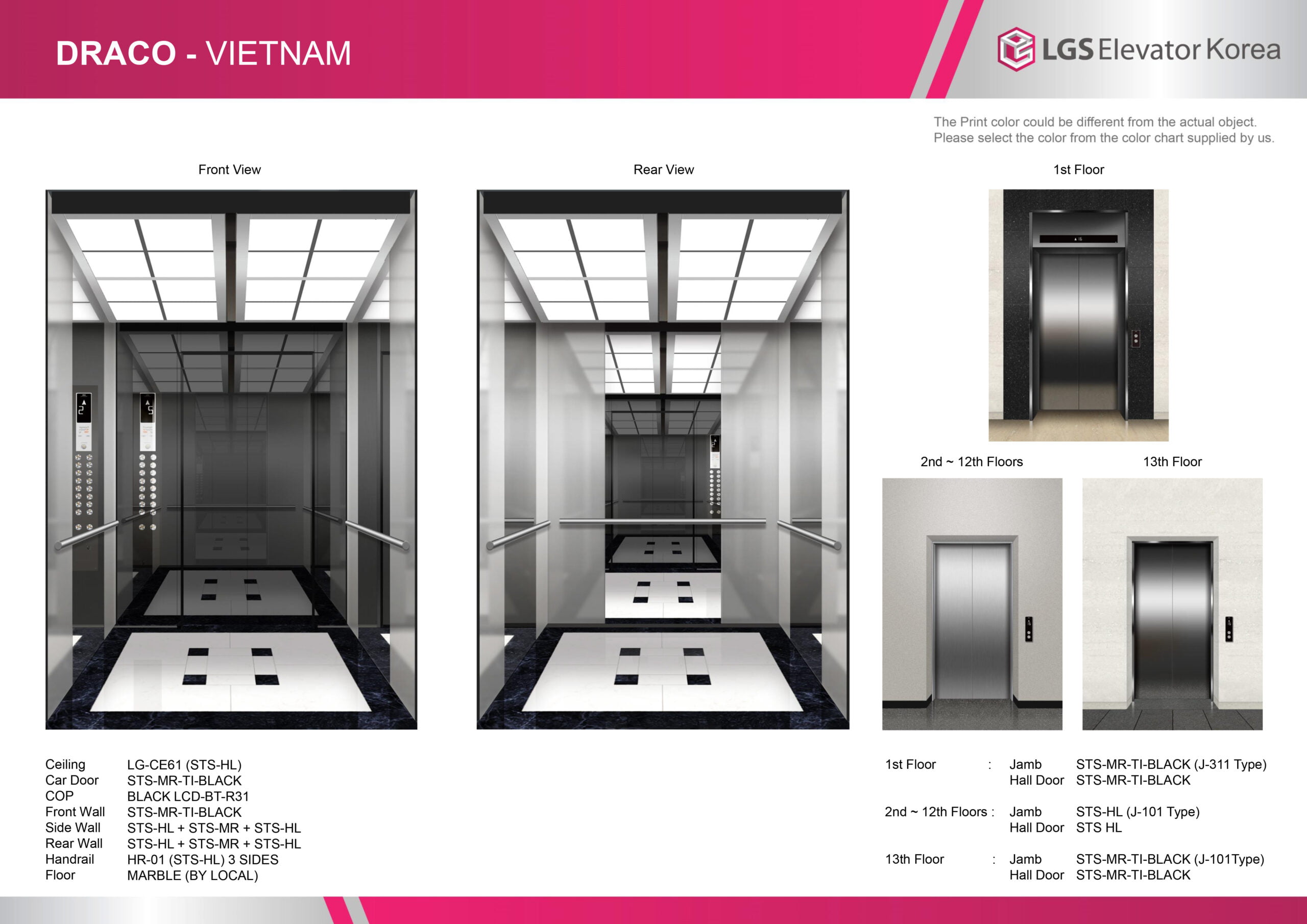 Thang máy tải khách LGs