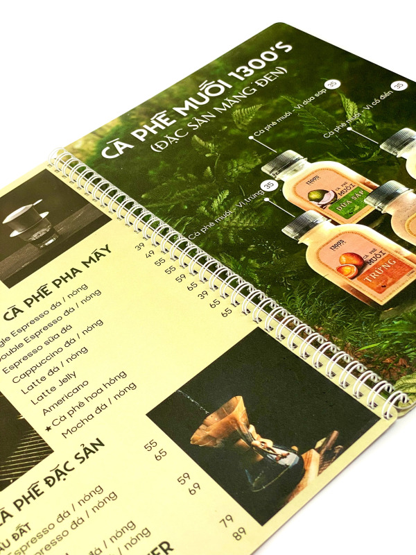 In Menu nhựa 4 lớp