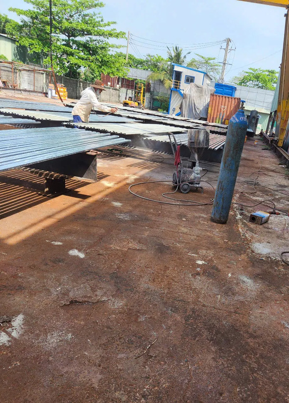 Thi công sơn kết cấu thép