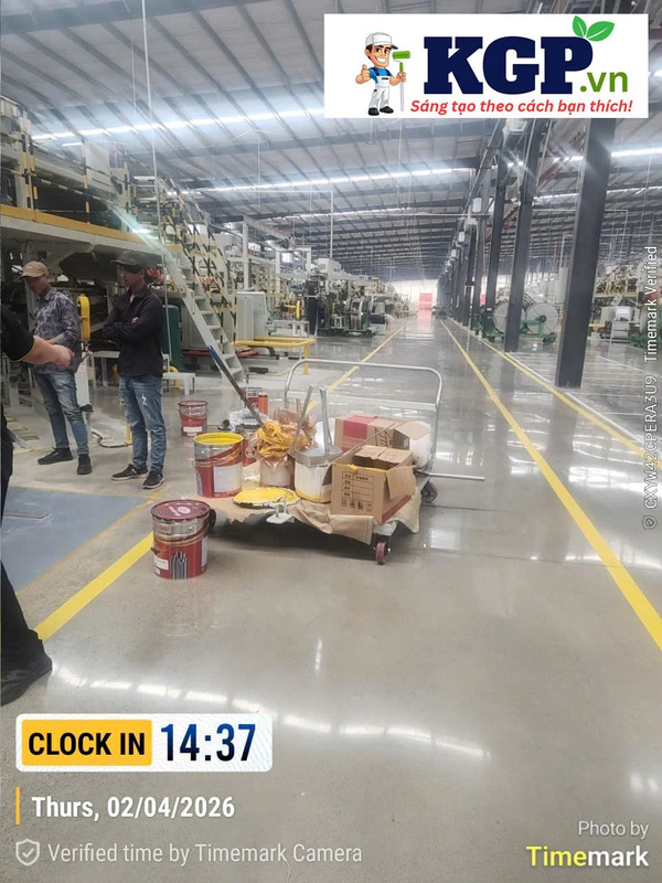 Thi công sơn vạch kẻ đường