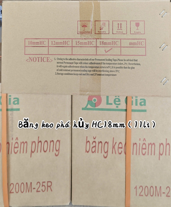 Băng keo phá hủy HC 18