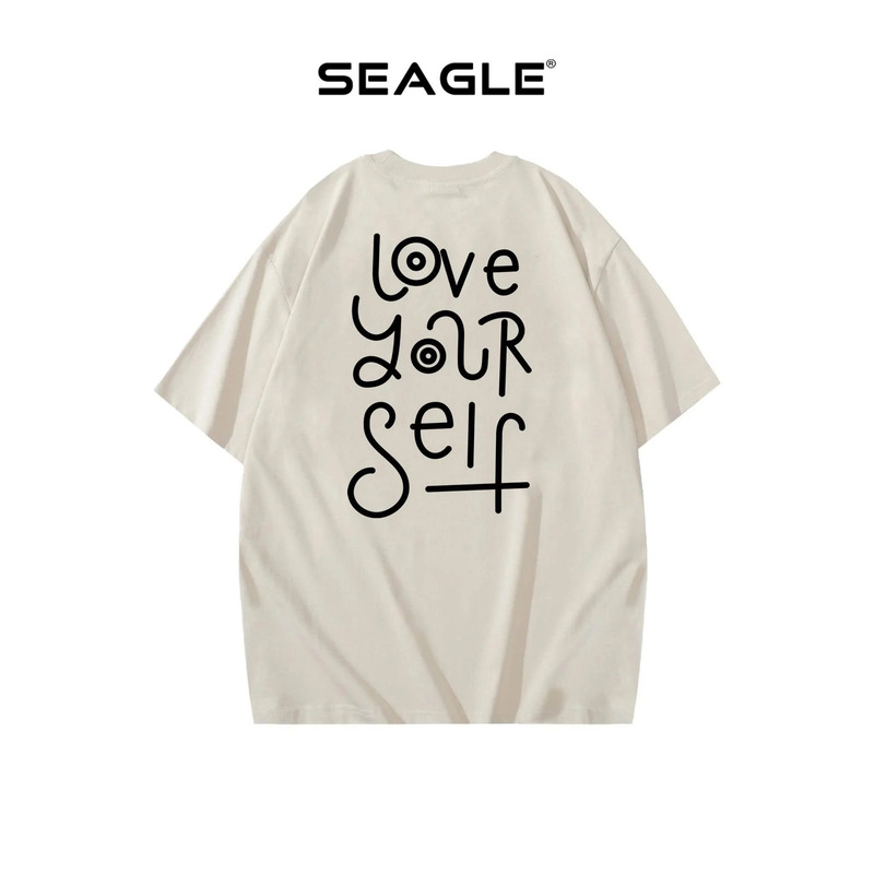 Áo thun Oversize Love Yourself nam nữ Seagle - TS002 - áo Thun Đồng Phục Seagle - Công Ty TNHH Sản Xuất Thương Mại Thời Trang Seagle