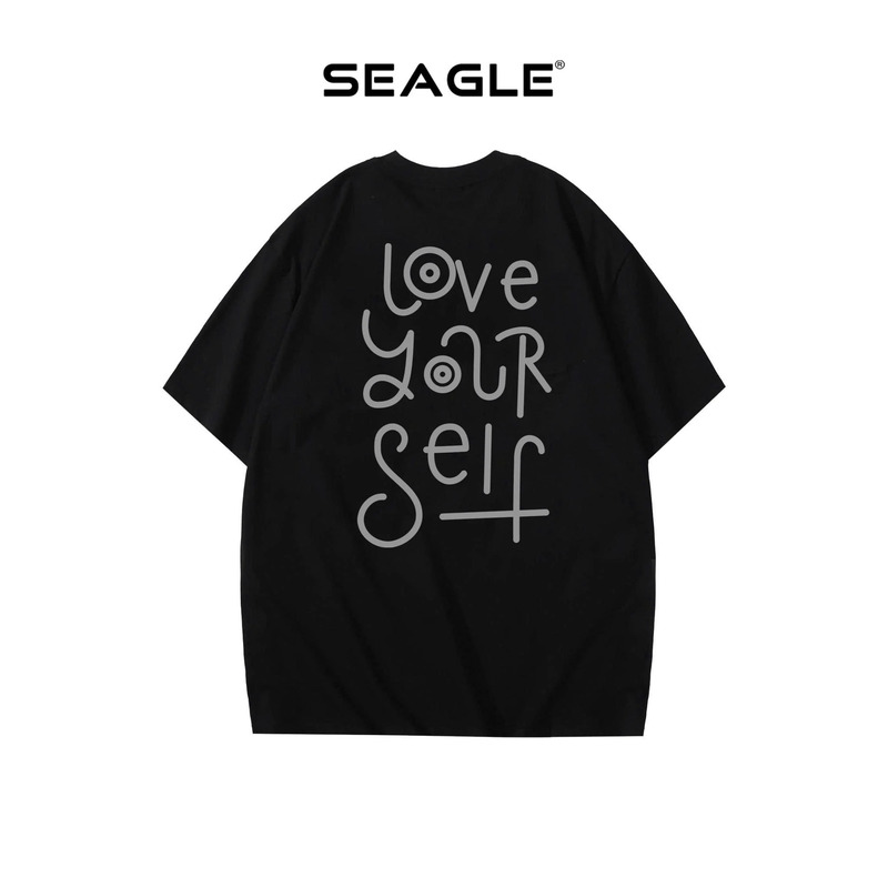 Áo thun Oversize Love Yourself nam nữ Seagle - TS002 C - áo Thun Đồng Phục Seagle - Công Ty TNHH Sản Xuất Thương Mại Thời Trang Seagle