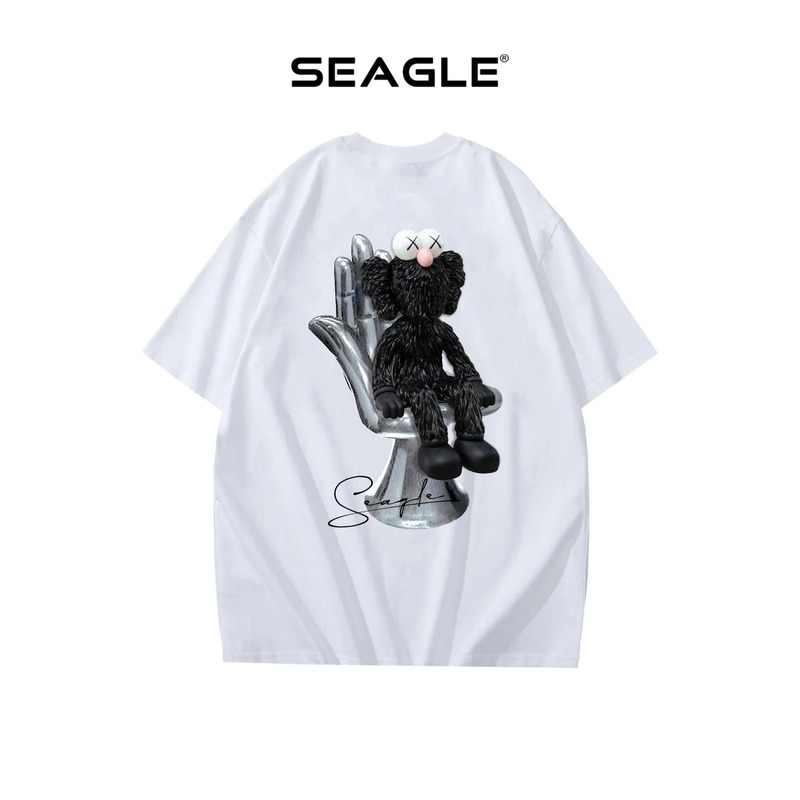 Áo thun Oversize nam nữ Seagle in hình gấu KAWS - TS008 - áo Thun Đồng Phục Seagle - Công Ty TNHH Sản Xuất Thương Mại Thời Trang Seagle