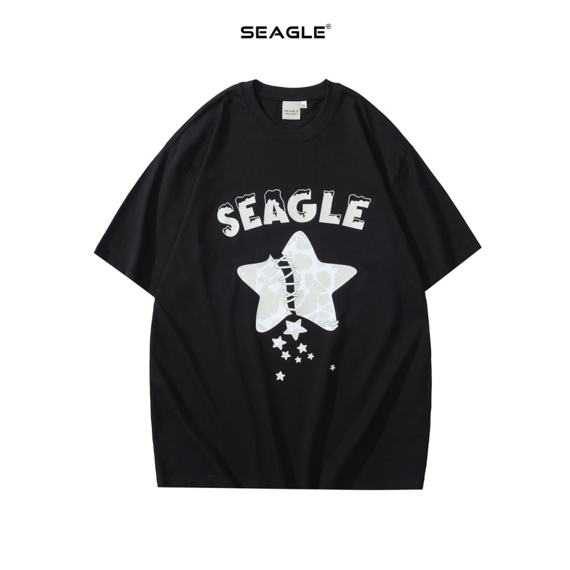 Áo thun Unisex Oversize Seagle Star - TS005 - áo Thun Đồng Phục Seagle - Công Ty TNHH Sản Xuất Thương Mại Thời Trang Seagle