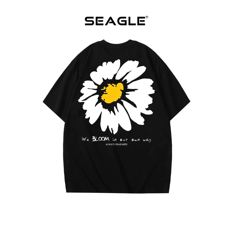 Áo thun nam nữ Form Oversize Seagle in Bloom - TS010 - áo Thun Đồng Phục Seagle - Công Ty TNHH Sản Xuất Thương Mại Thời Trang Seagle
