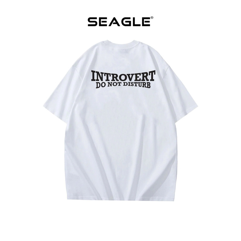 Áo thun nam nữ Introvert Form rộng Seagle - TS001C - áo Thun Đồng Phục Seagle - Công Ty TNHH Sản Xuất Thương Mại Thời Trang Seagle
