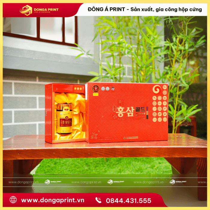 Hộp đựng sâm Hàn Quốc - Công Ty TNHH In ấn Và Sản Xuất Đông á