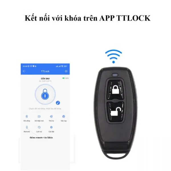 Remote khóa vân tay APP TTLock