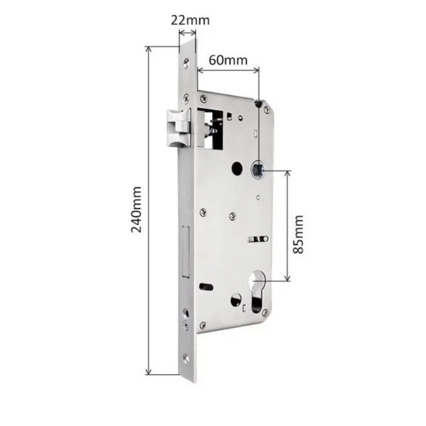 Ruột khóa điện tử 6085 inox 304
