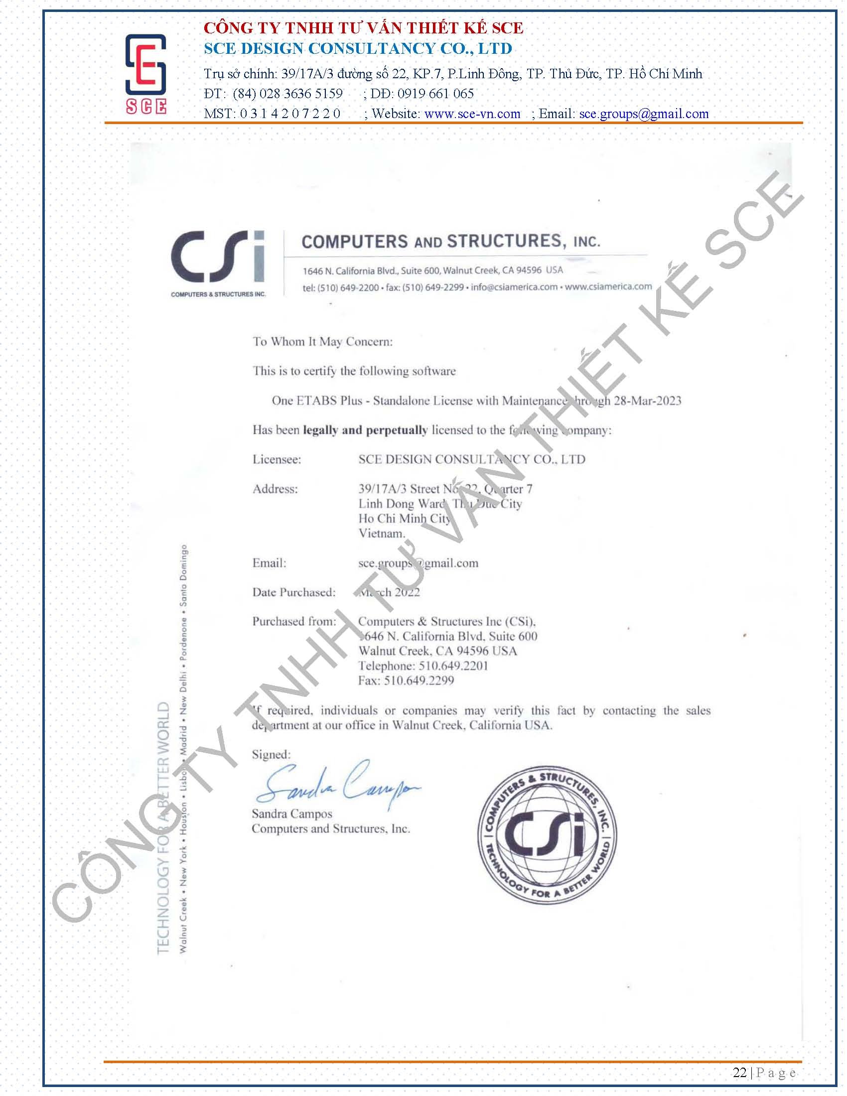 Chứng nhận  - Xây Dựng Và Cải Tạo Công Trình SCE - Công Ty TNHH Tư Vấn Thiết Kế SCE