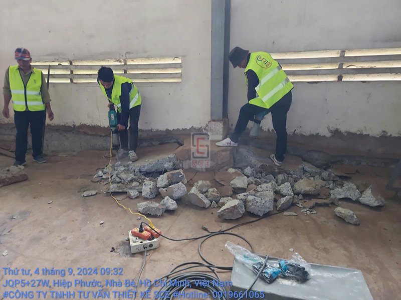Hình ảnh thi công thực tế công ty Thiết Kế SCE - Xây Dựng Và Cải Tạo Công Trình SCE - Công Ty TNHH Tư Vấn Thiết Kế SCE