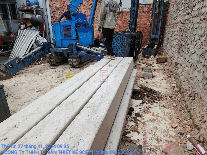 Hình ảnh thi công thực tế công ty Thiết Kế SCE