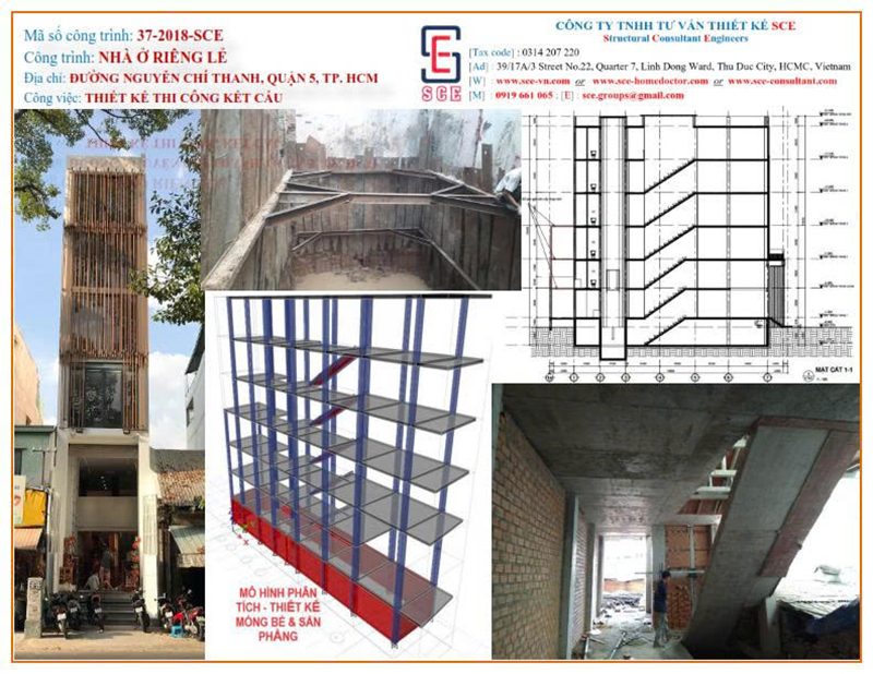 Thiết kế thi công nhà ở - Xây Dựng Và Cải Tạo Công Trình SCE - Công Ty TNHH Tư Vấn Thiết Kế SCE