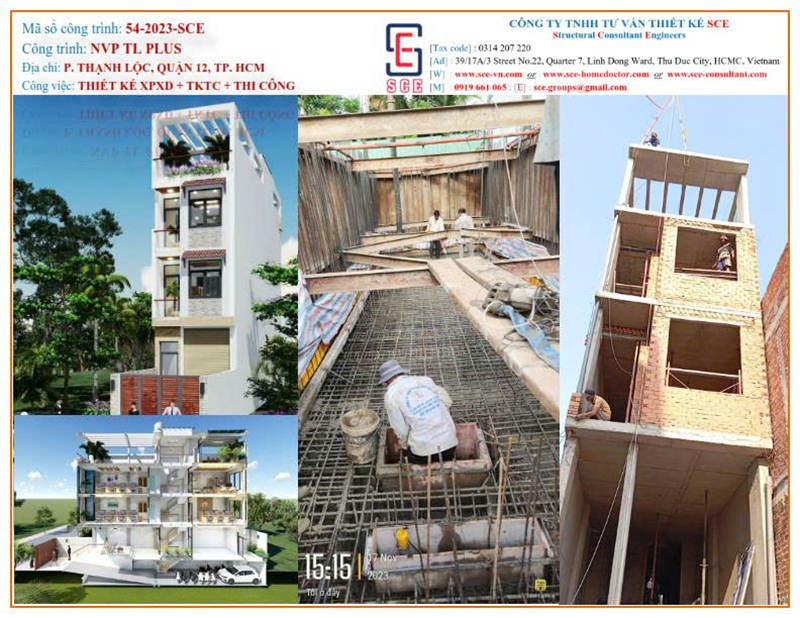Thiết kế thi công nhà văn phòng - Xây Dựng Và Cải Tạo Công Trình SCE - Công Ty TNHH Tư Vấn Thiết Kế SCE