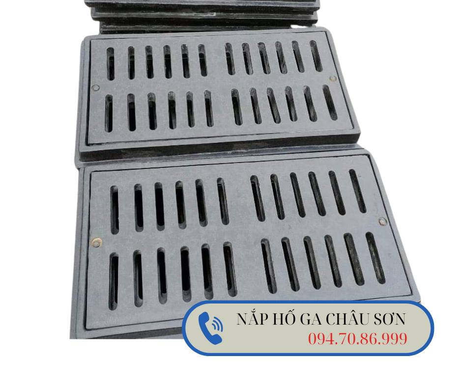 Khung song chắn rác 960x530mm Composite - Nắp Hố Ga, Song Chắn Rách Châu Sơn CSG - Công Ty Cổ Phần Sản Xuất Và Thương Mại Châu Sơn CSG