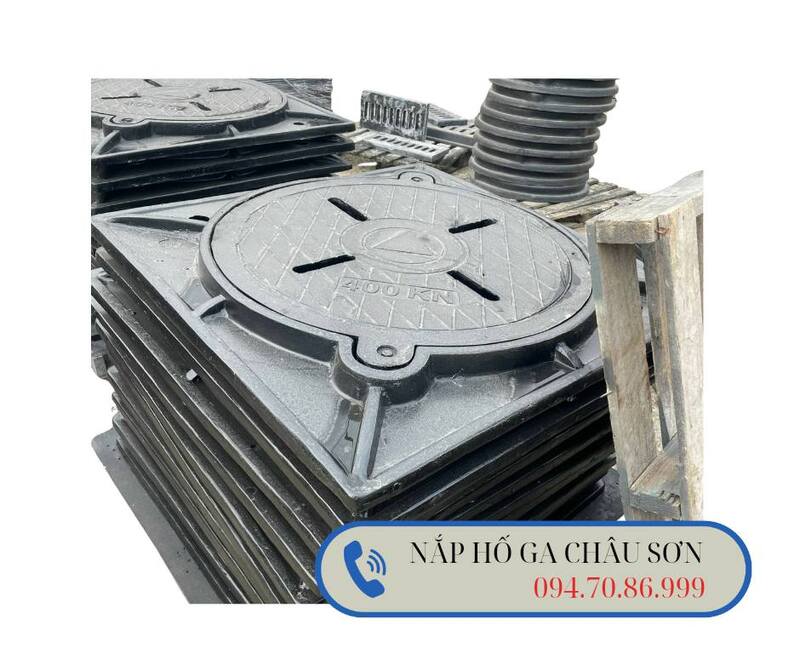 Nắp hố ga 850x850mm nắp D700 bằng Composite