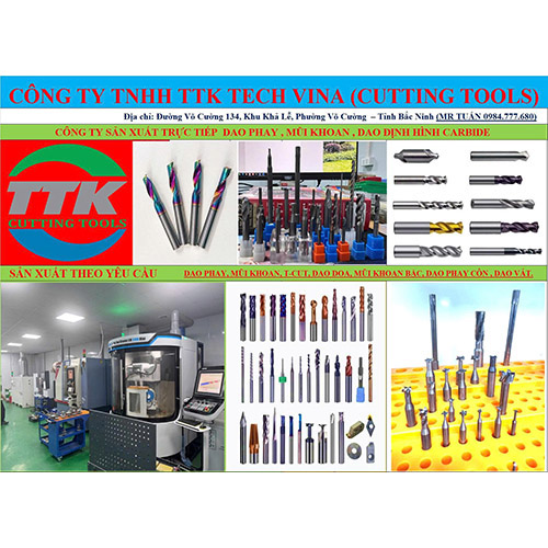 Dụng cụ cắt gọt kim loại - Dụng Cụ Cắt Gọt Tech Vina - Công Ty TNHH TTK Tech Vina
