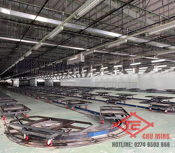 Hệ thống dây chuyền phun sơn Pallet - Thiết Bị Phun Sơn Chu Ming - Công Ty TNHH Thiết Bị Phun Sơn Tự Động Hóa Chu Ming