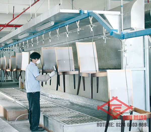 Hệ thống dây chuyền phun sơn Pallet - Thiết Bị Phun Sơn Chu Ming - Công Ty TNHH Thiết Bị Phun Sơn Tự Động Hóa Chu Ming