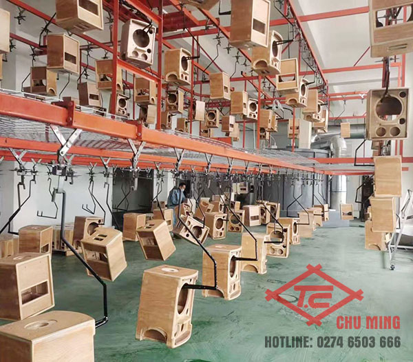 Hệ thống dây chuyền phun sơn Pallet