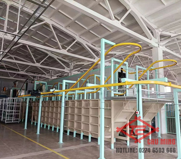 Phun sương kết hợp với nhúng tự động - Thiết Bị Phun Sơn Chu Ming - Công Ty TNHH Thiết Bị Phun Sơn Tự Động Hóa Chu Ming