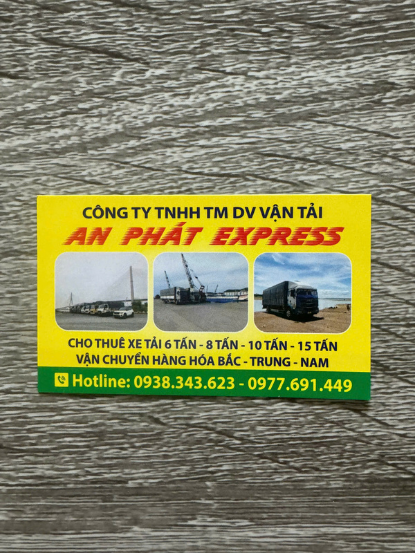 Namecard - Vận Tải An Phát Exprress - Công Ty TNHH TM DV VT An Phát Exprress