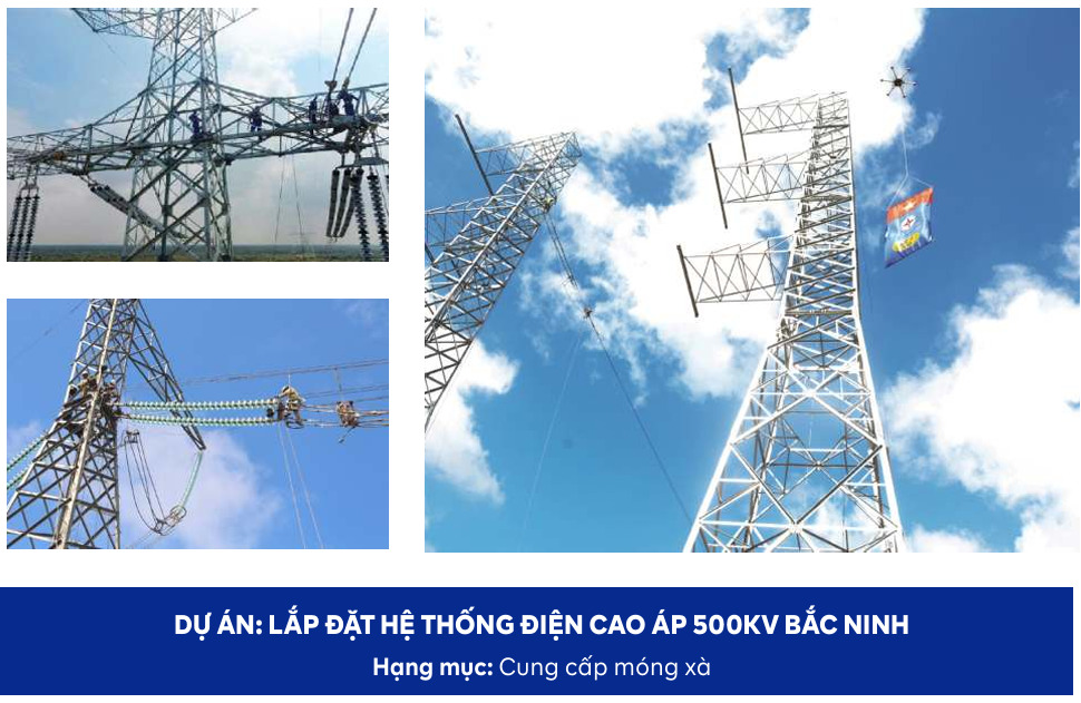 Dự án lắp đặt hệ thống điện cao áp 500kv Bắc Ninh