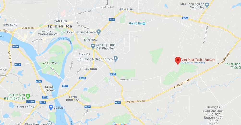 Vị trí kho than Biên Hòa