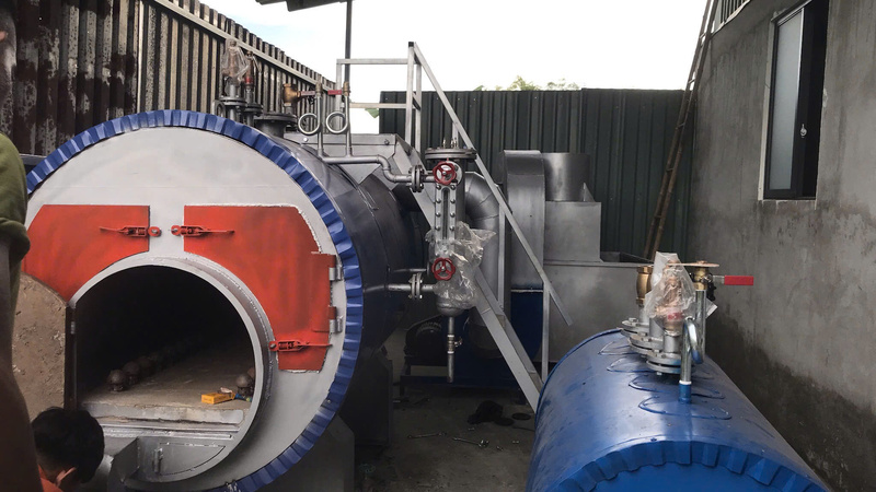 Thi công lắp đặt lò hơi đốt ống lò ở Long An - Nồi Hơi Nam Phát - Công Ty TNHH Nồi Hơi Và Thiết Bị Nhiệt Nam Phát