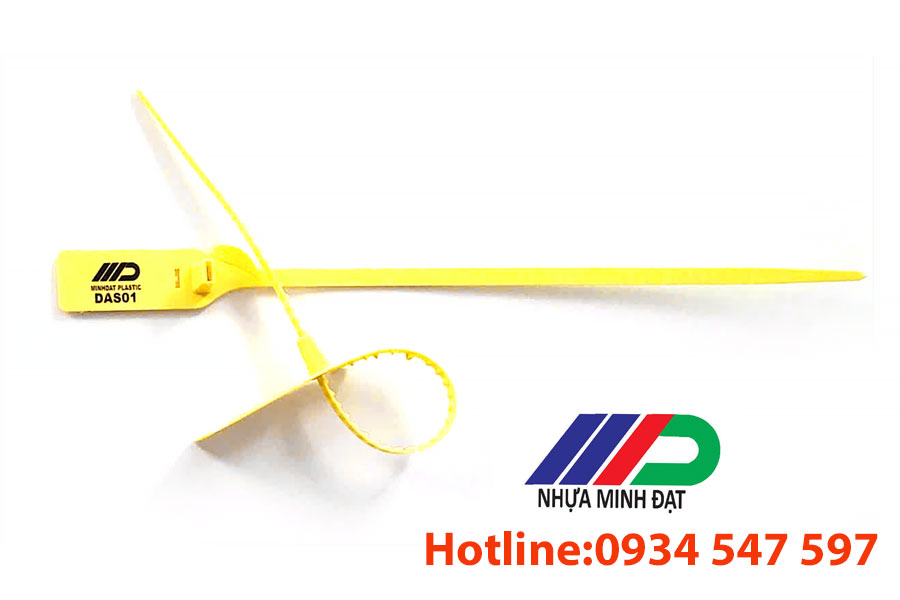 Seal niêm phong dẹt xe DAS01 - Thiết Bị Niêm Phong Minh Đạt - Công Ty TNHH Kỹ Thuật Nhựa Minh Đạt