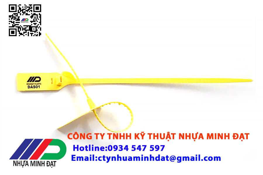 Seal niêm phong dẹt xe DAS01 - Thiết Bị Niêm Phong Minh Đạt - Công Ty TNHH Kỹ Thuật Nhựa Minh Đạt