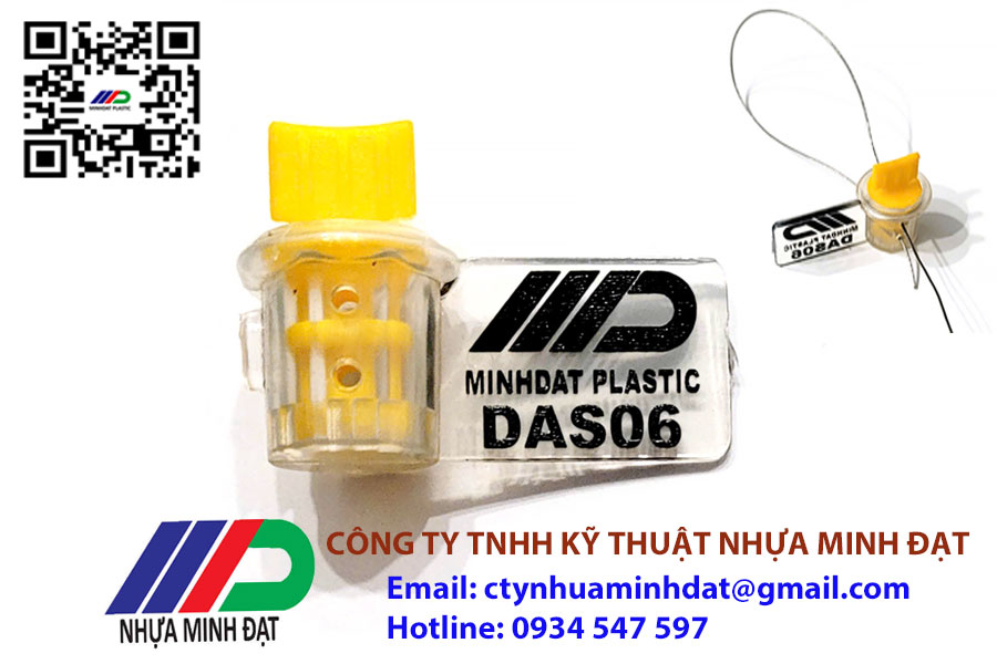 Seal niêm phong khóa vặn DAS06 - Thiết Bị Niêm Phong Minh Đạt - Công Ty TNHH Kỹ Thuật Nhựa Minh Đạt