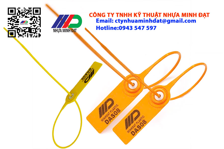 Seal tròn khóa kim loại 35cm DAS08 - Thiết Bị Niêm Phong Minh Đạt - Công Ty TNHH Kỹ Thuật Nhựa Minh Đạt